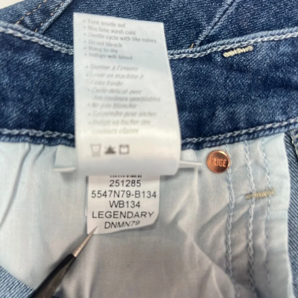 PAIGE Jeans Cindy High Rise Straight Ankle‎ Women's sz 24 Blue Legendary NWT